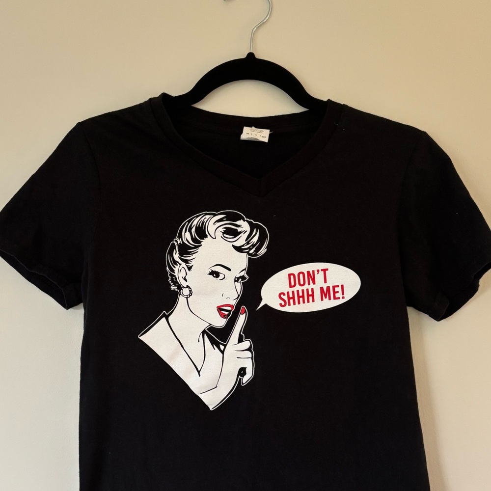 Black Graphic Women's 100% Cotton Tee